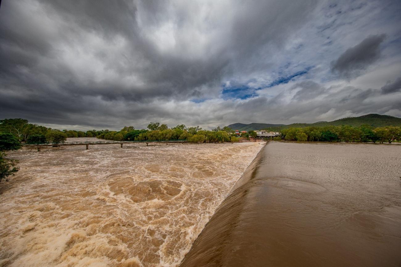 Landscape view of flood