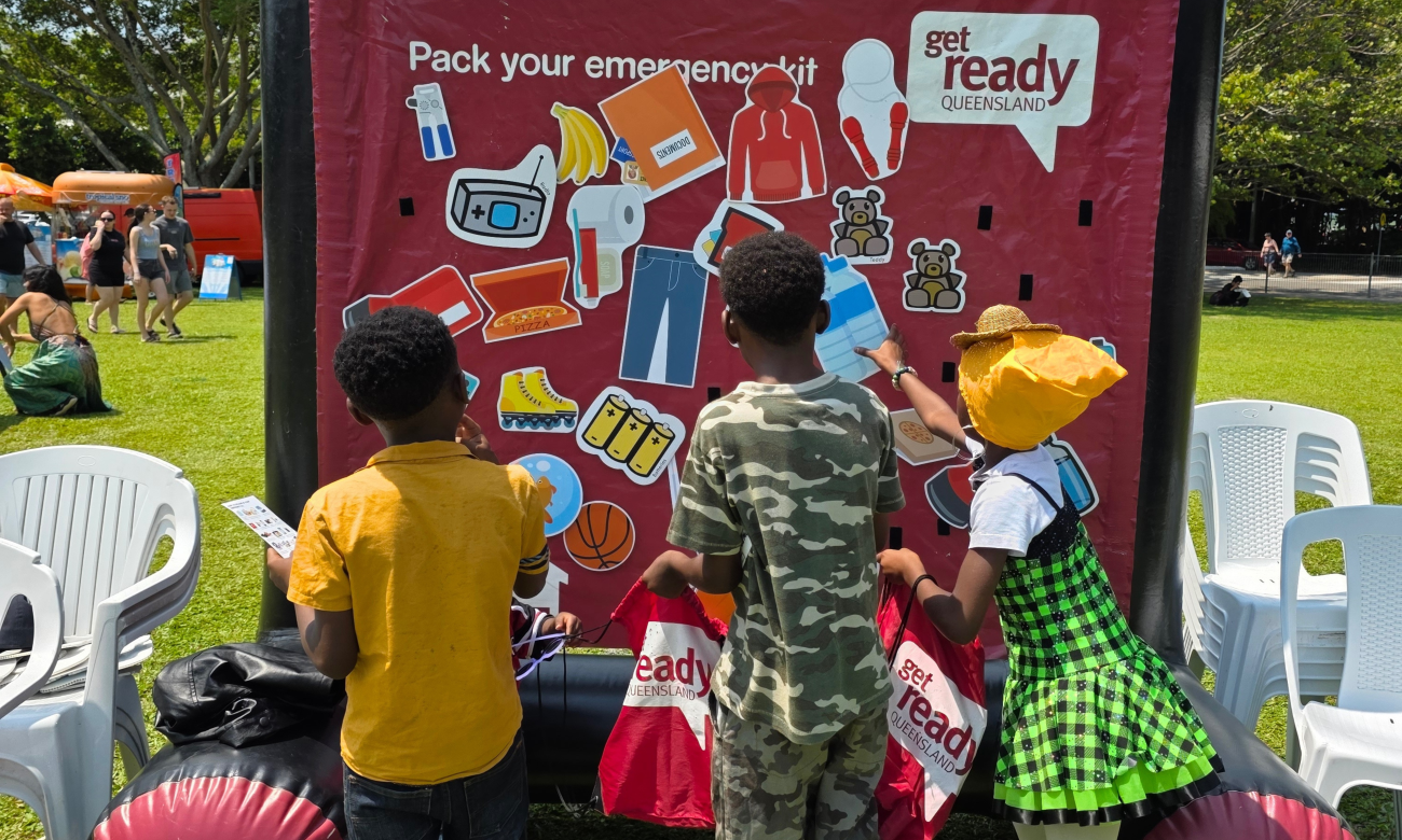 Children and a Get Ready game