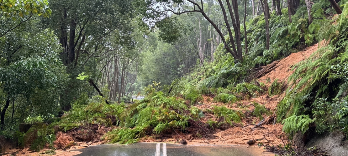 Damage from TC Alfred, Brisbane. Landslide in South East Queensland