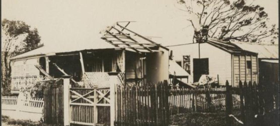 Mackay Queensland 1918 Image of Disaster Affected House