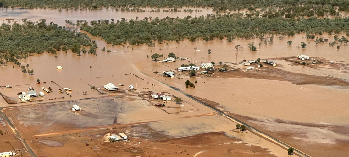 Advale birds eye flooding view
