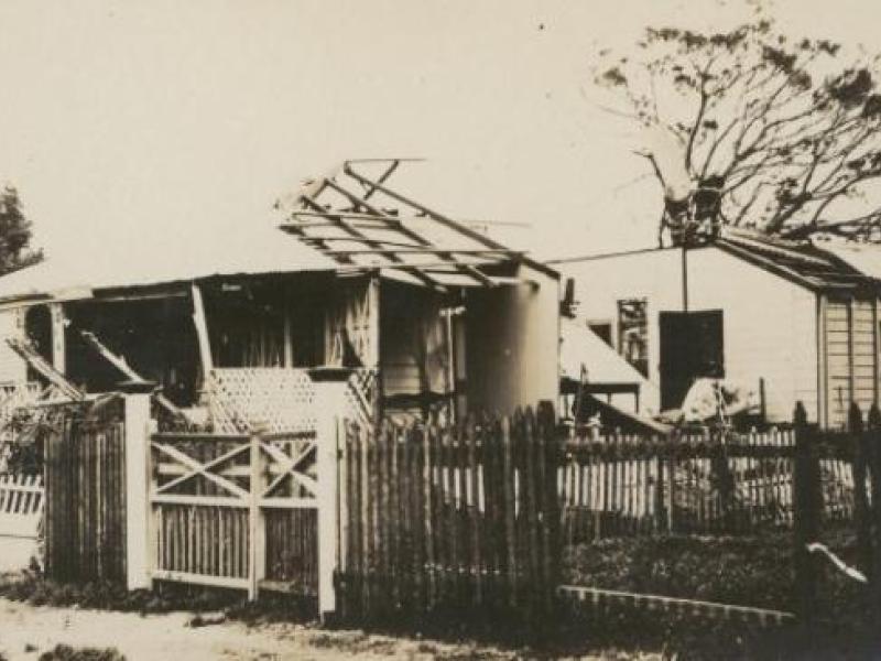 Mackay Queensland 1918 Image of Disaster Affected House